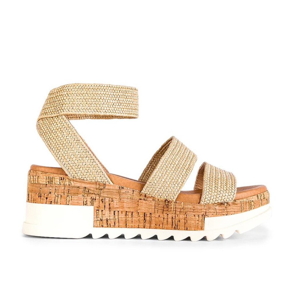 Steve Madden Bandi Espadrille Platform Sandal | Natural Raffia | Size 8.5 - Picture 3 of 16